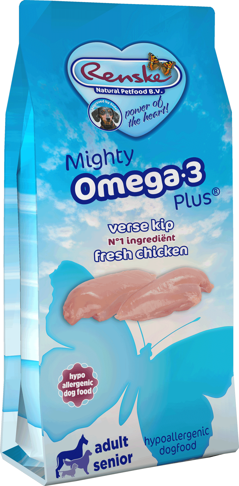 Renske Mighty Omega Chicken-Rice 3kg 15kg-min