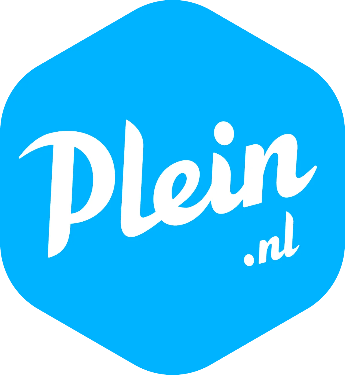 Plein.NL_Wit_Hexagoon_Blauw