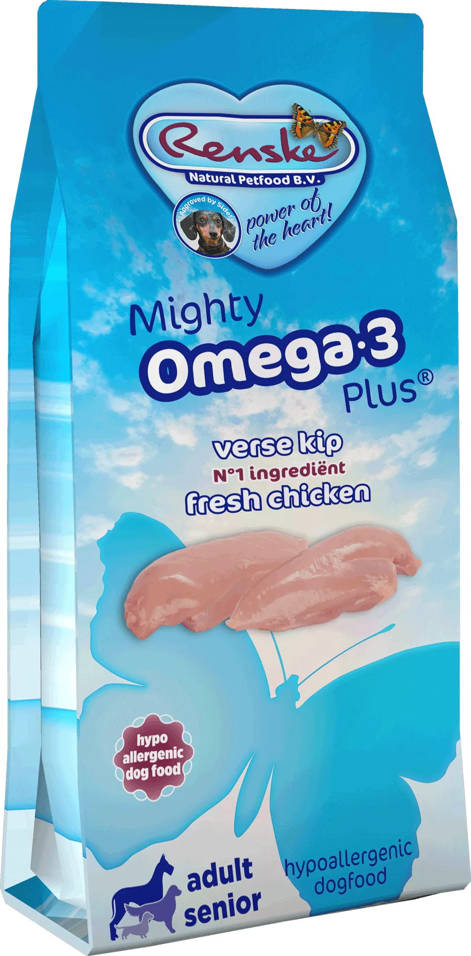 Renske Mighty Omega Chicken-Rice 3kg 15kg-min