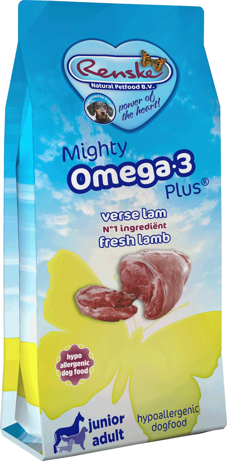 Renske Mighty Omega Lamb-Rice 3kg 15kg-min