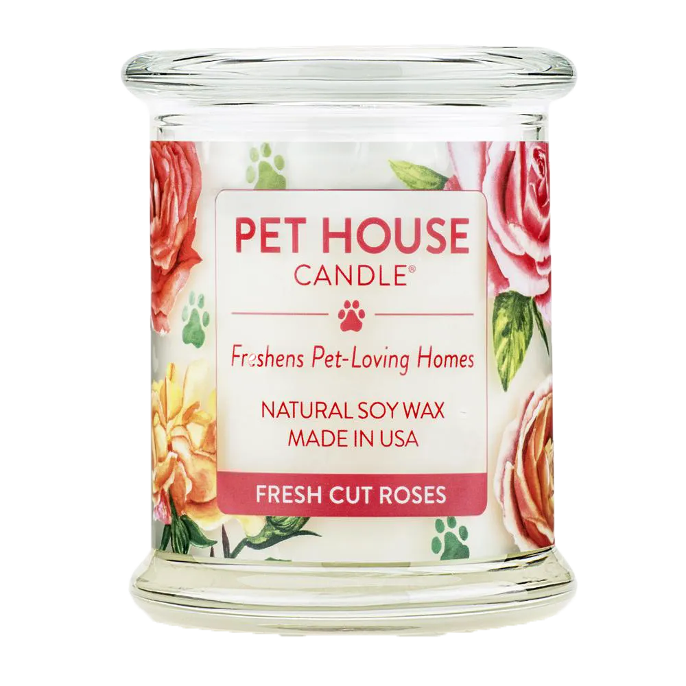 Renske Pet House Candle Fresh Cut Roses_