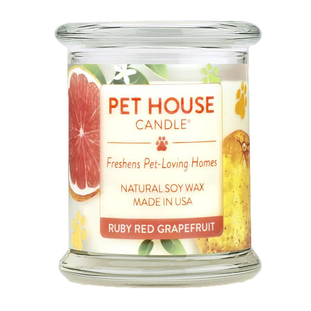 Renske Pet House Candle Ruby Red Grapefruit