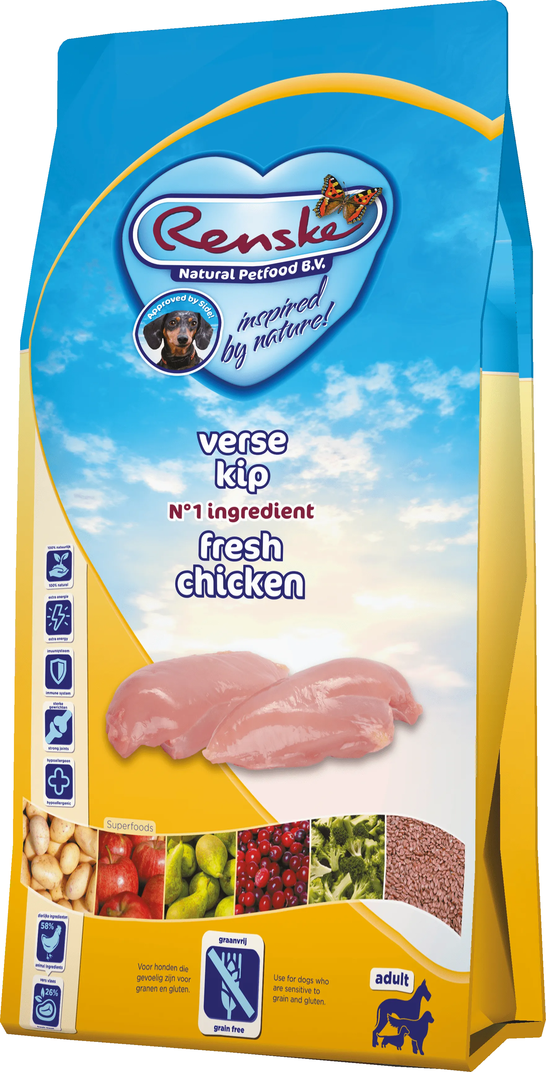 Renske Super Premium Chicken Grain Free 600g 2kg 12kg-min